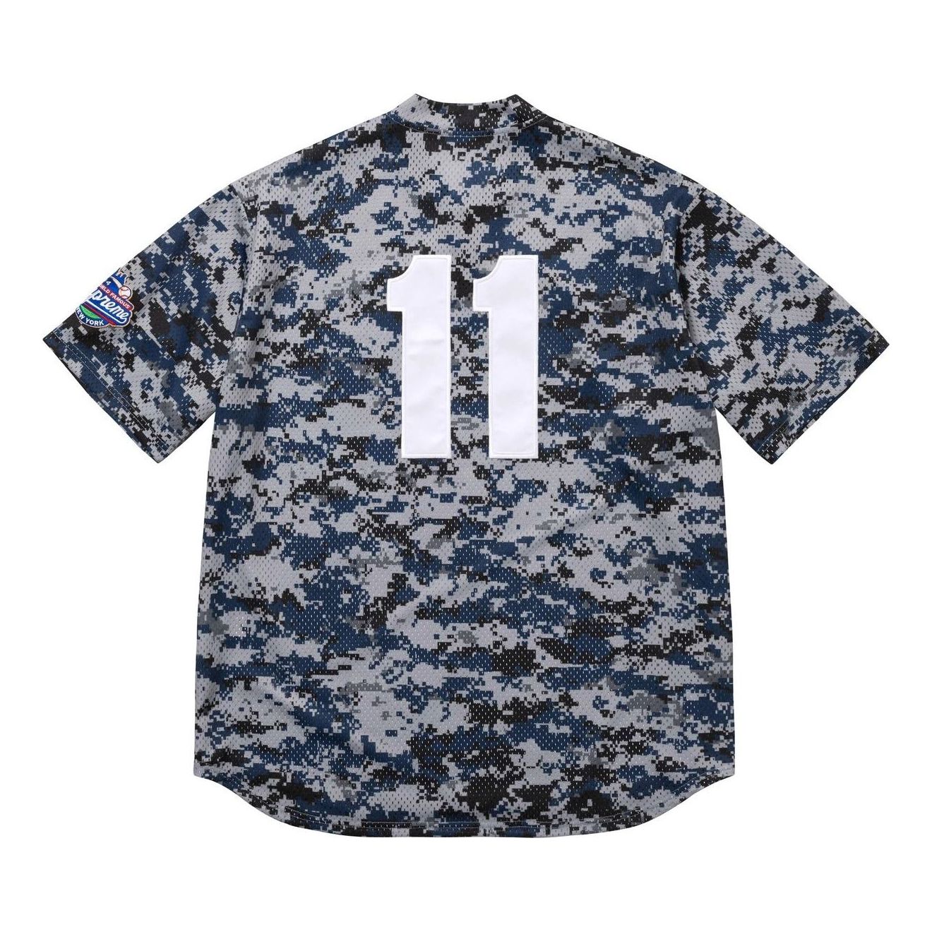 Футболка-поло Supreme S Logo Baseball Henley 'Digi Camo' — фото 2