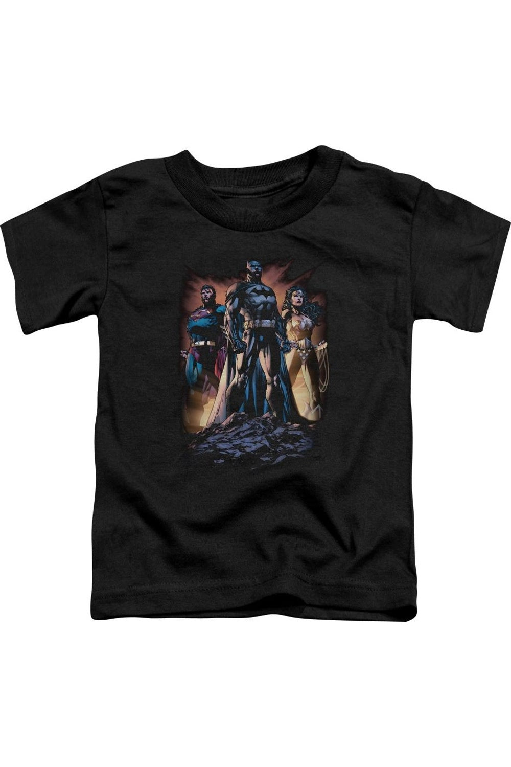 

Футболка с коротким рукавом для малышей "Лига справедливости Америки: Встань на защиту" Gildan, черный