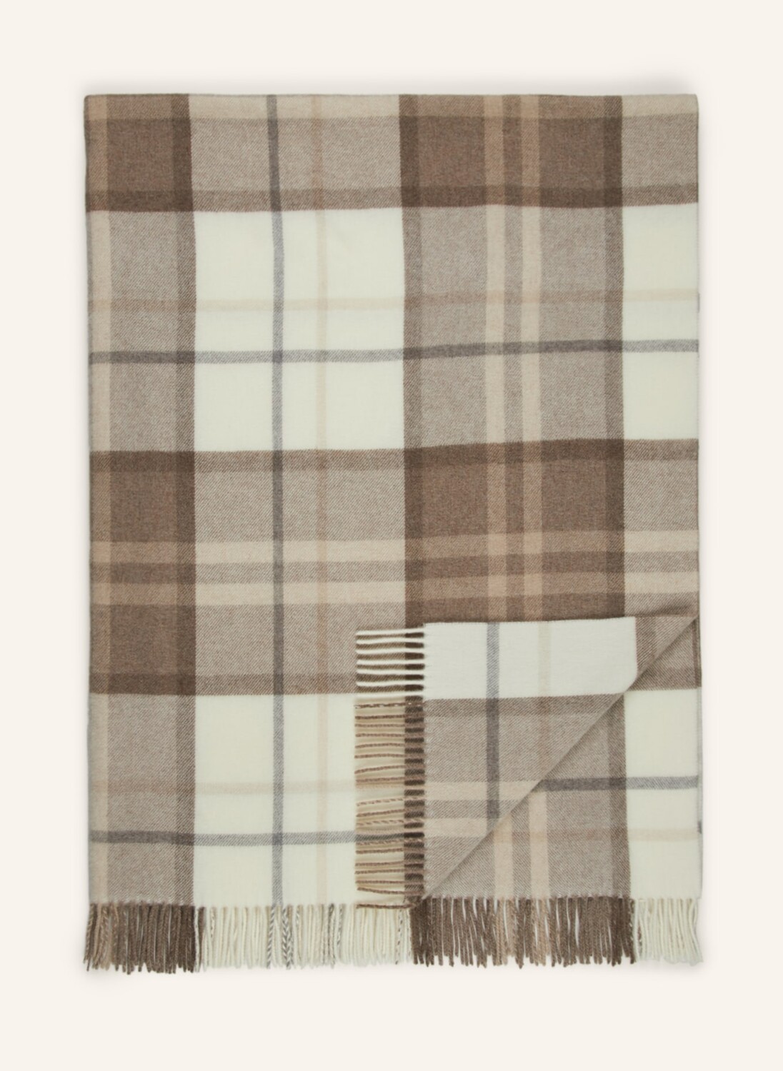 

Плед Eb Home, 130x190 см, цвет creme/taupe