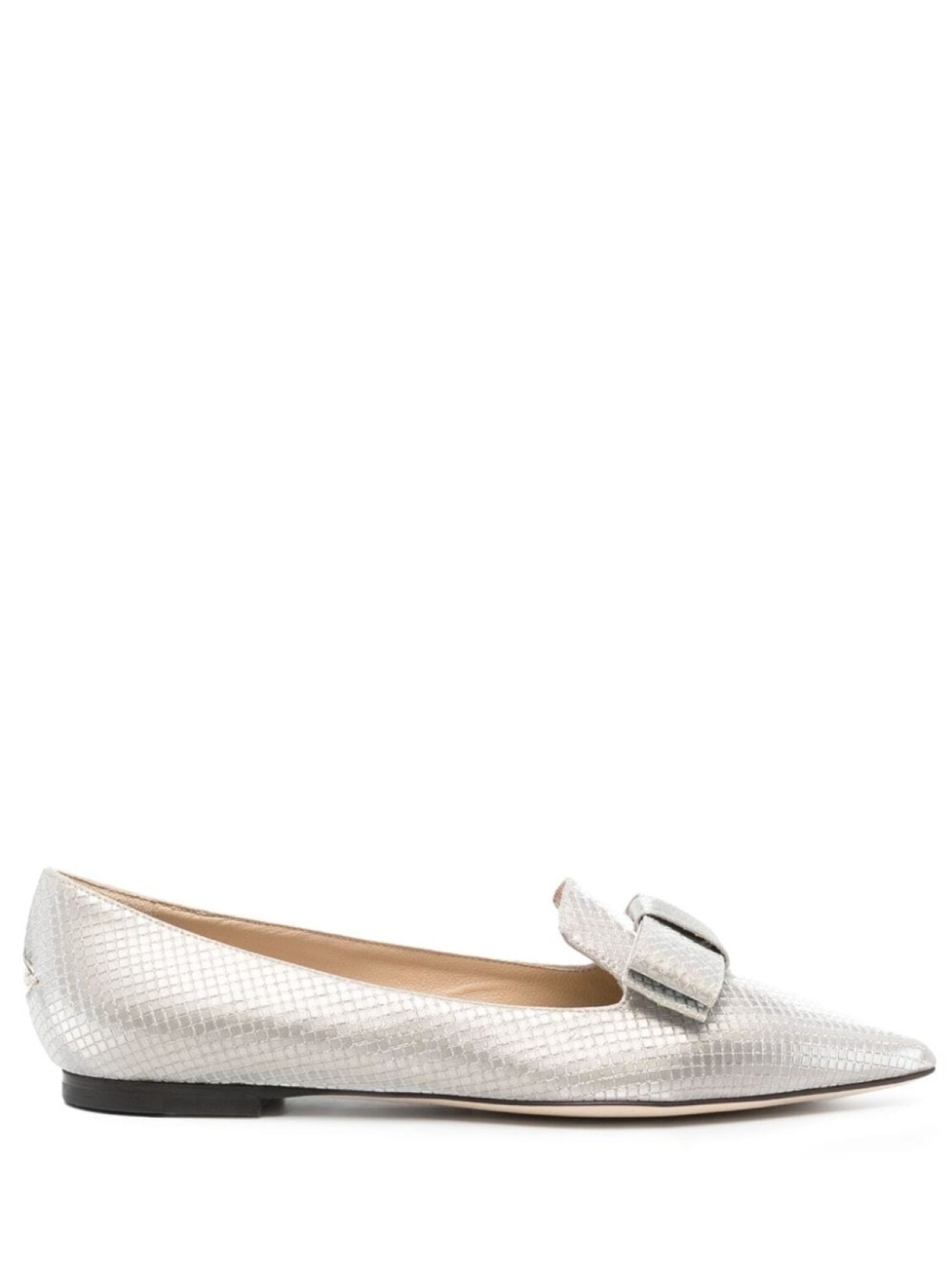 

Балетки Gala с эффектом металлик Jimmy Choo, бежевый