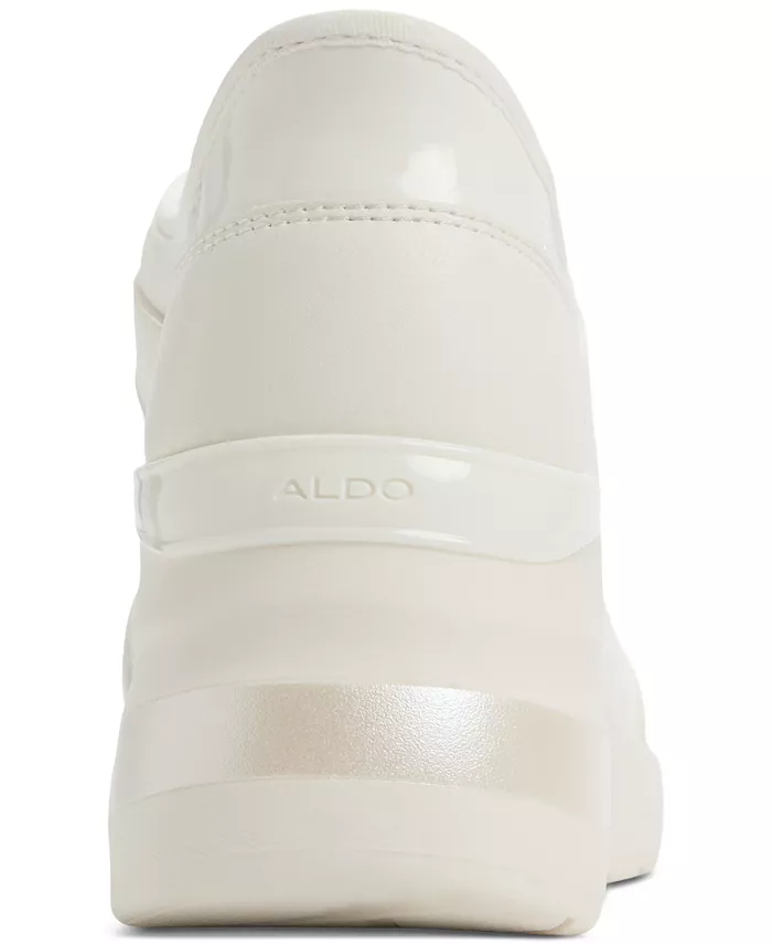 Женские кроссовки Iconistep на шнуровке с клиновидной подошвой ALDO, белый — фото 3
