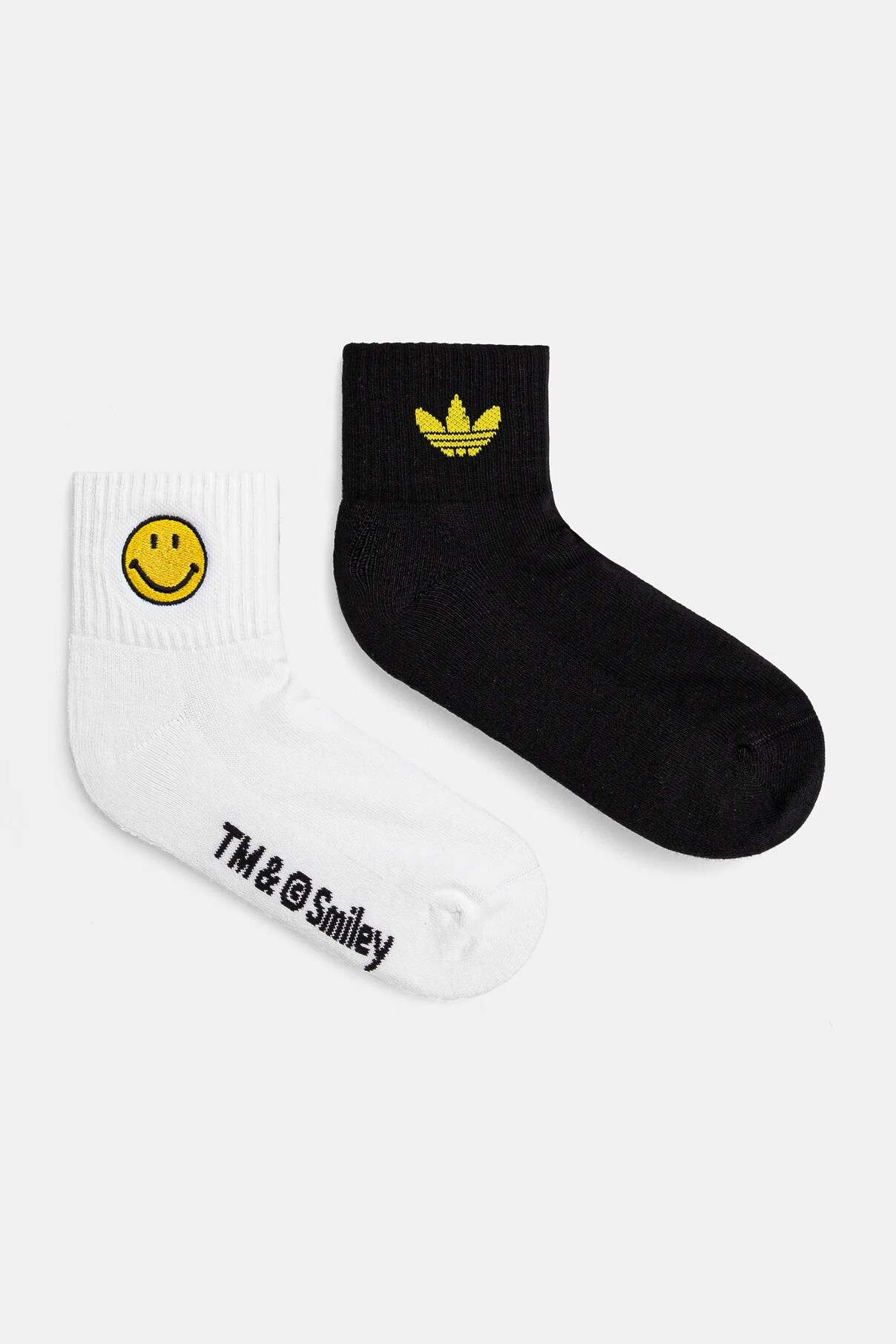Носки X Smiley 2 шт. в упаковке Adidas Originals, белый — фото 2