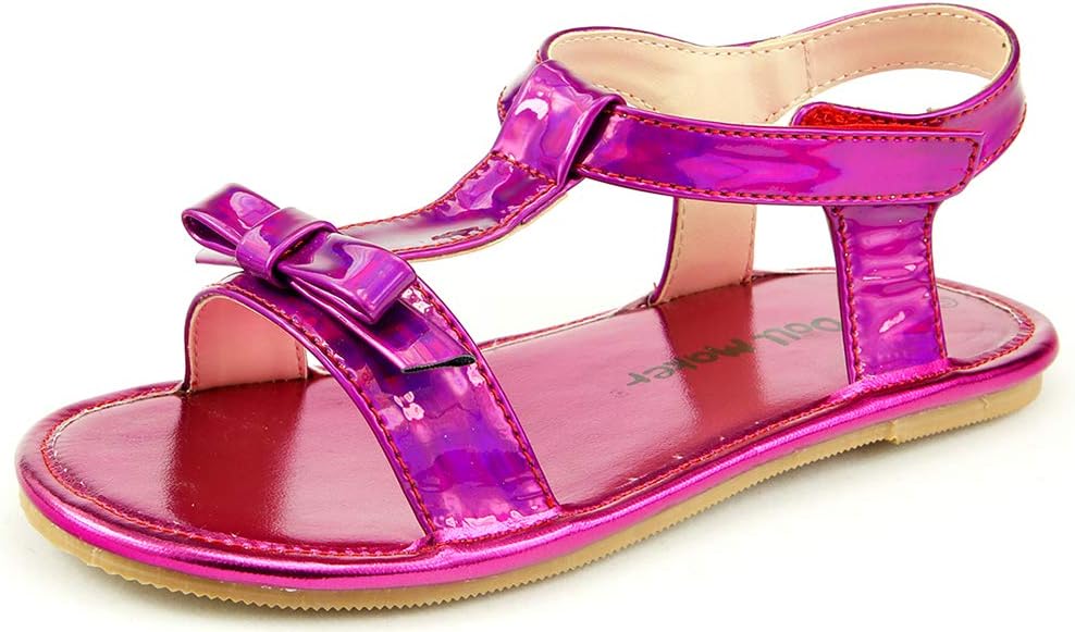 

Сандалии с открытым носком и ремешком от The Doll Maker, фуксия