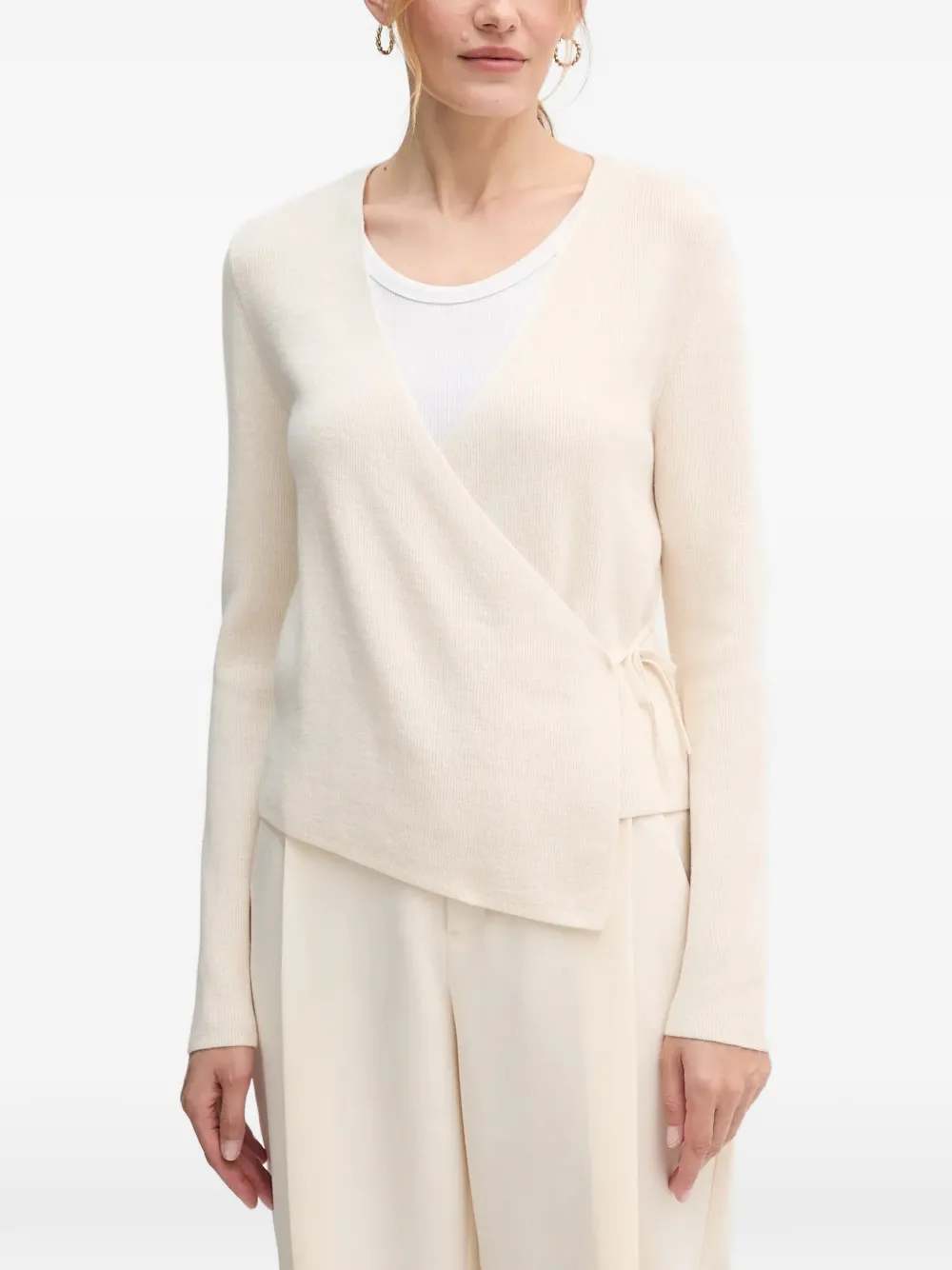 

Кардиган с завязками Oui, белый