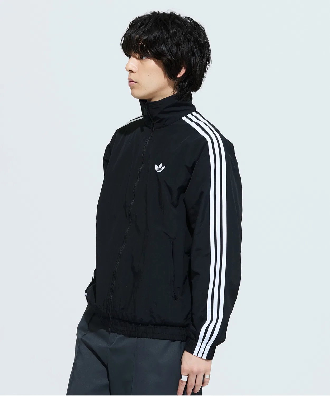 Толстовка Firebird Woven Track Top adidas Originals, чёрный — фото 2