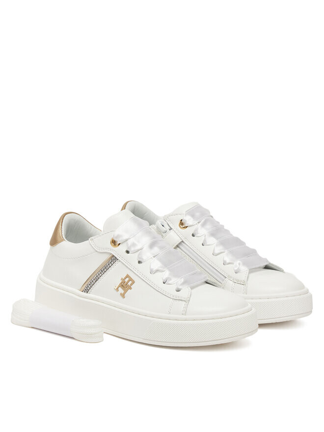 Кроссовки Tommy Hilfiger Low Cut Lace UP T4A9-33933-0206X048, белый — фото 2