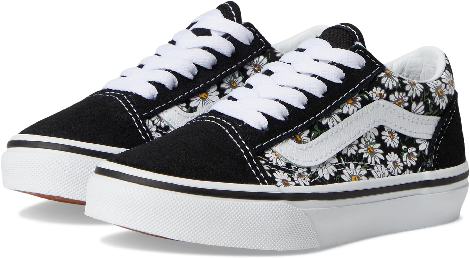 

Кроссовки Vans Kids Old Skool, цвет Daisies Black/True White