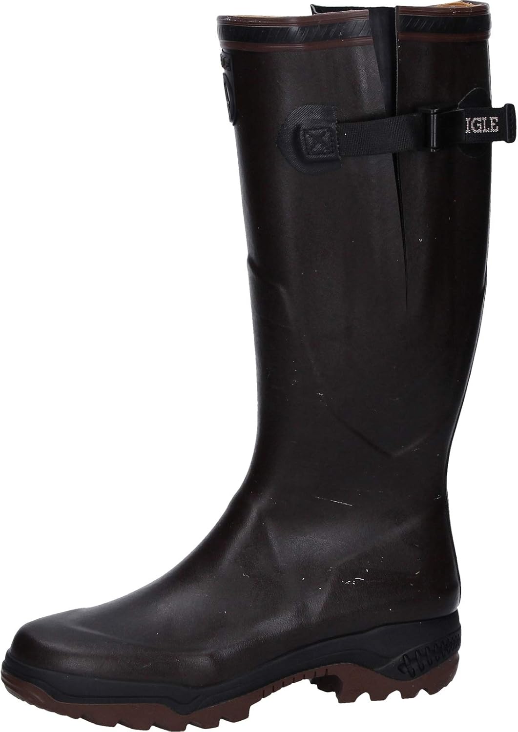 Мужские резиновые ботинки Aigle Benyl M коричневого цвета US — фото 2