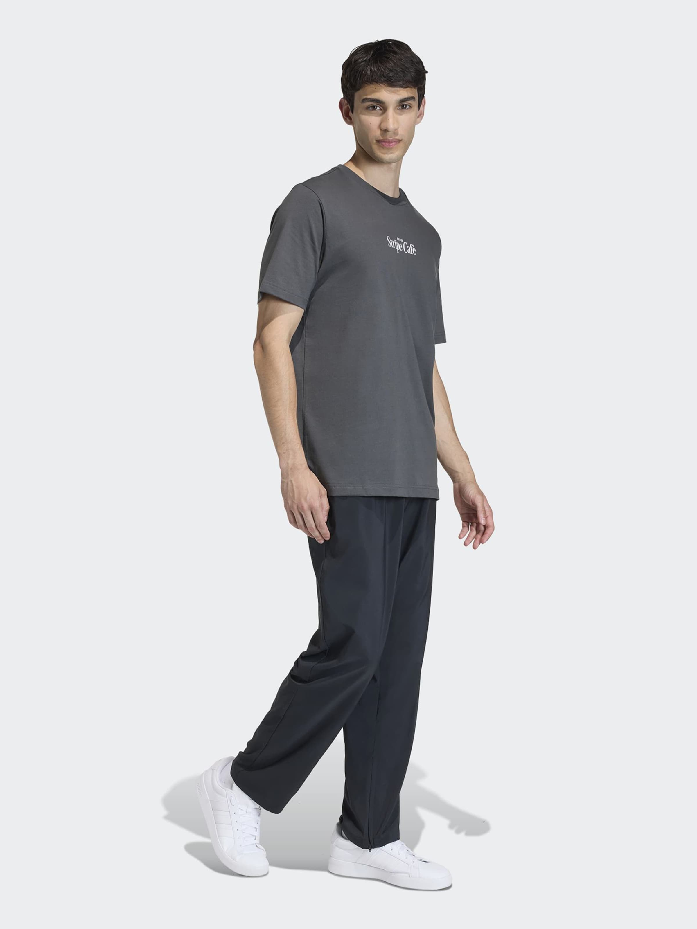 Adidas Sportswear Футболка Performance 'Coffee Cafe Donut Box' в цвете Anthracite — фото 4