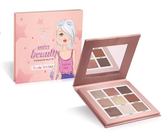 

Палетка теней для век, Miss Beauty - 02 Nude Addict Golden Rose