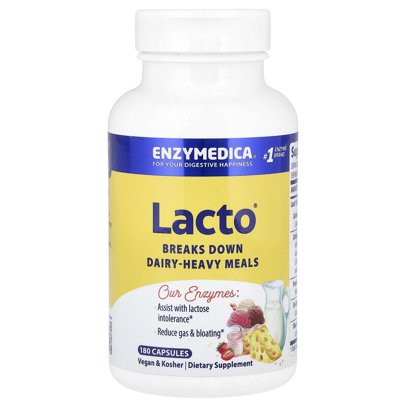 

Enzymedica, Lacto, 180 Capsules