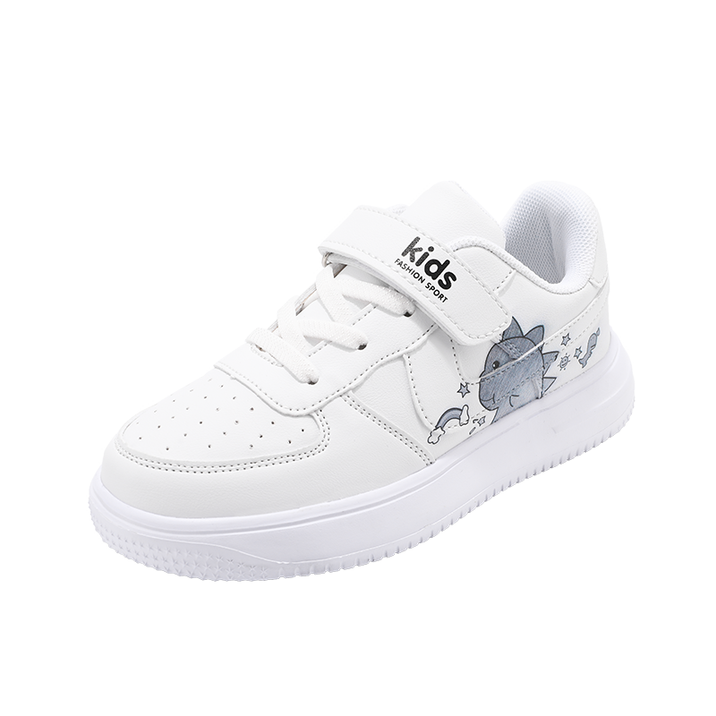 

Детские кроссовки для скейтбординга с защитой от ударов, амортизацией и износостойкостью KUPE, белый/черный