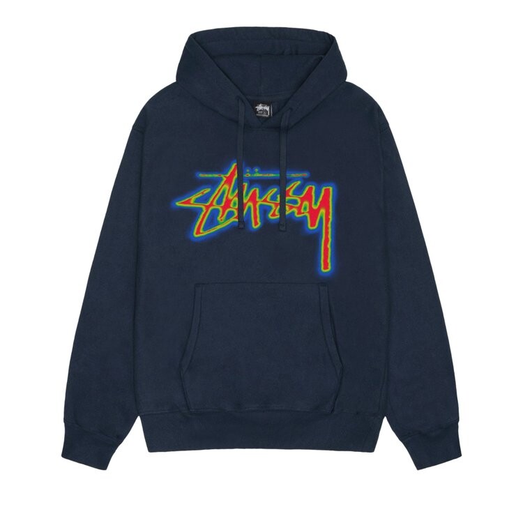 

Худи Stussy Thermal Stock Hoodie, синий