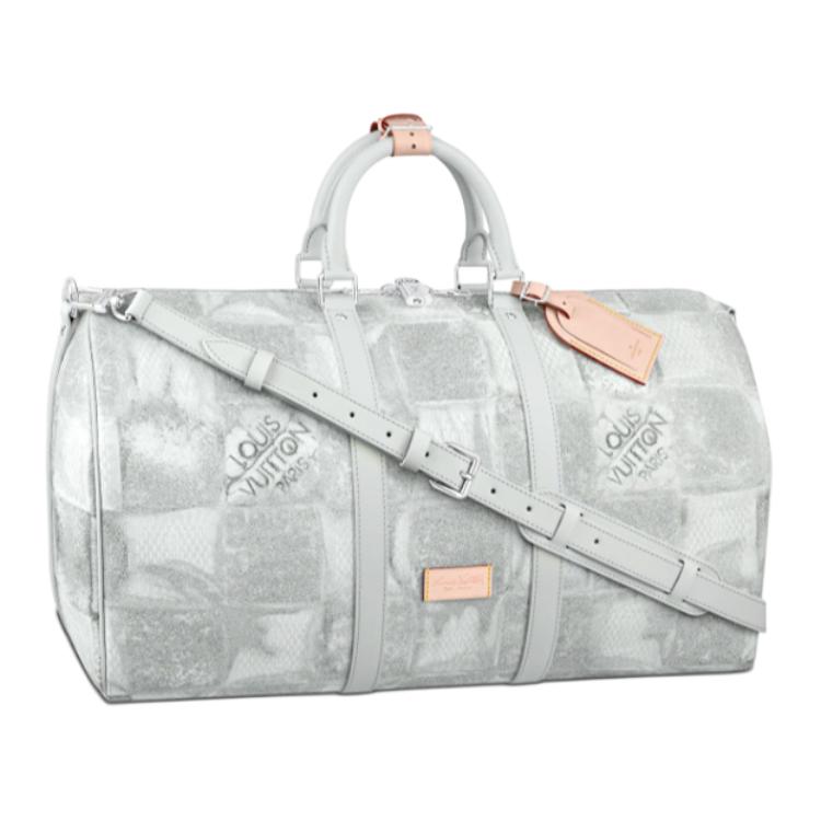 

LOUIS VUITTON Сумка Keepall Bandouliere 50 светло-серая