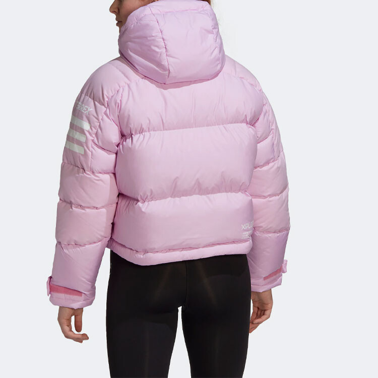

Пуховик женский розовый Adidas