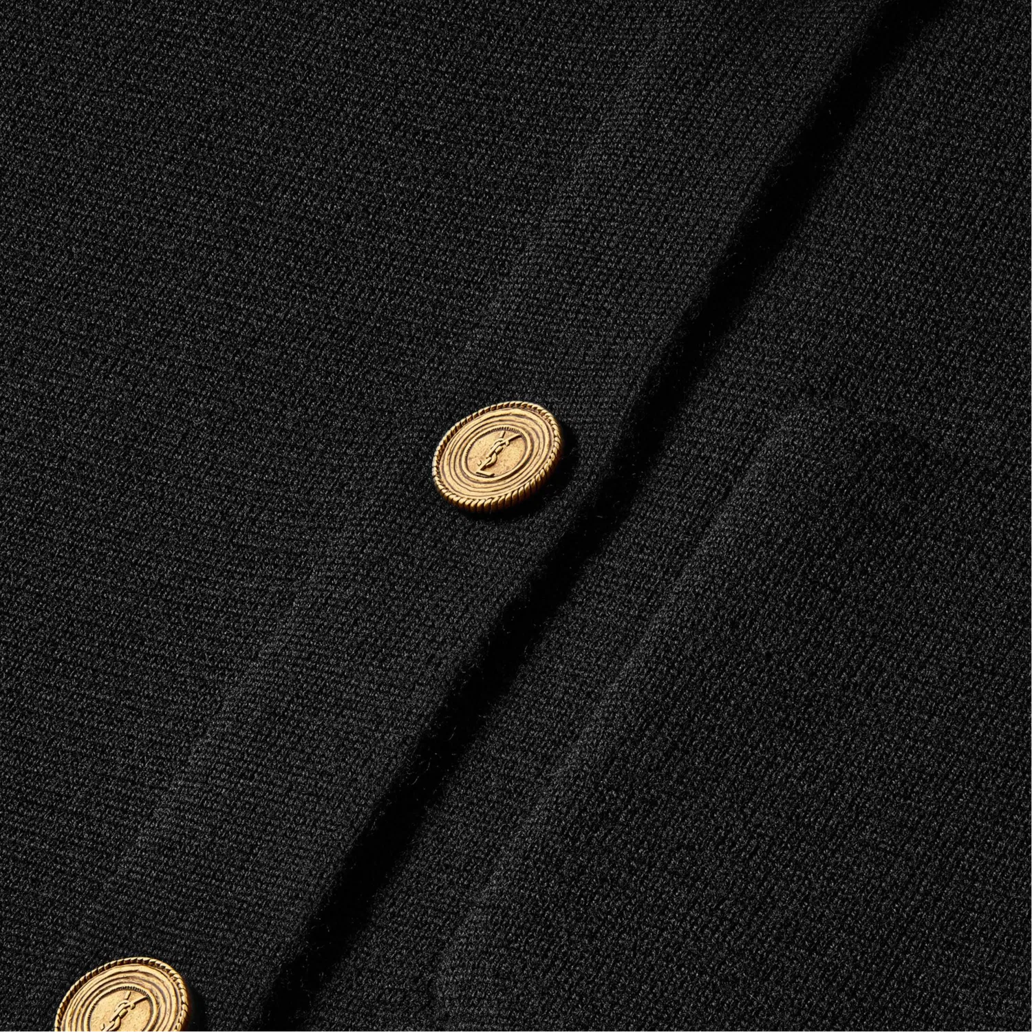 Свитер с поло-воротником Saint Laurent Black — фото 4