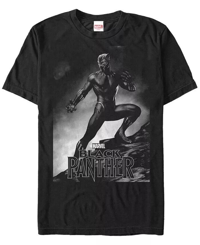 

Футболка с коротким рукавом от Marvel Men's Black Panther Posed Black Panther Fifth Sun, черный