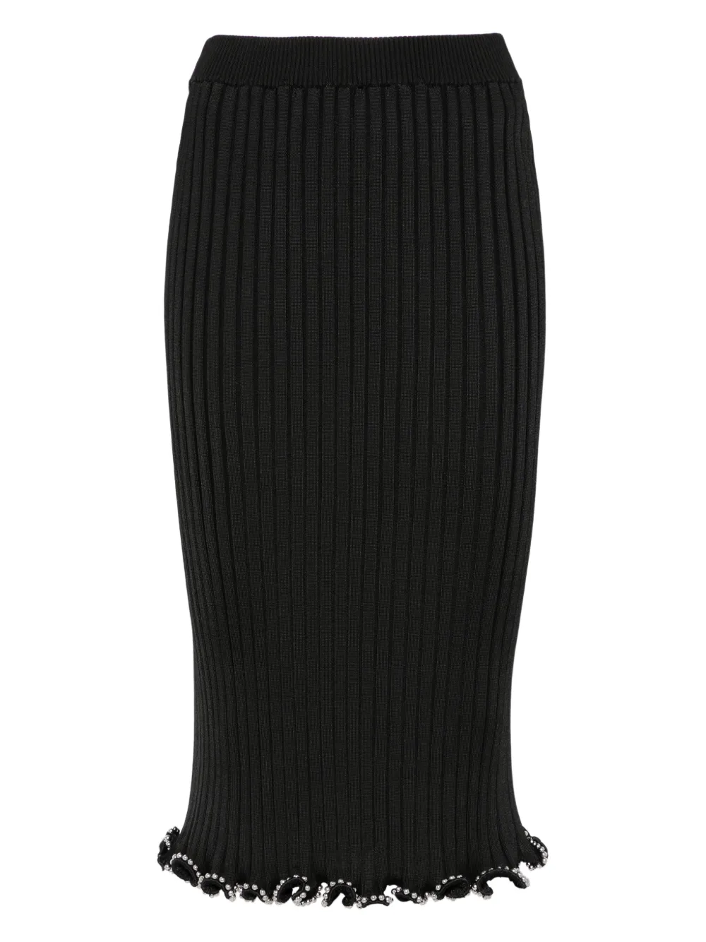 

Юбка миди с бисером JIL SANDER, черный