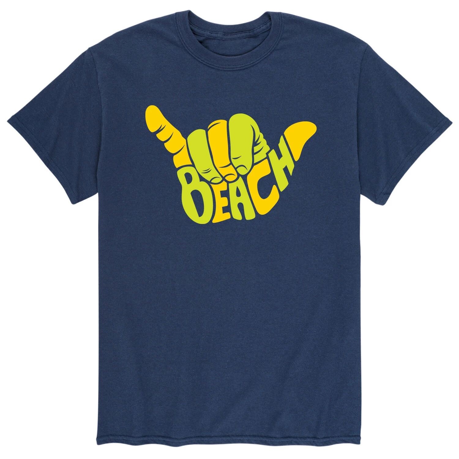 

Мужская пляжная футболка Aloha Hand Gesture Licensed Character