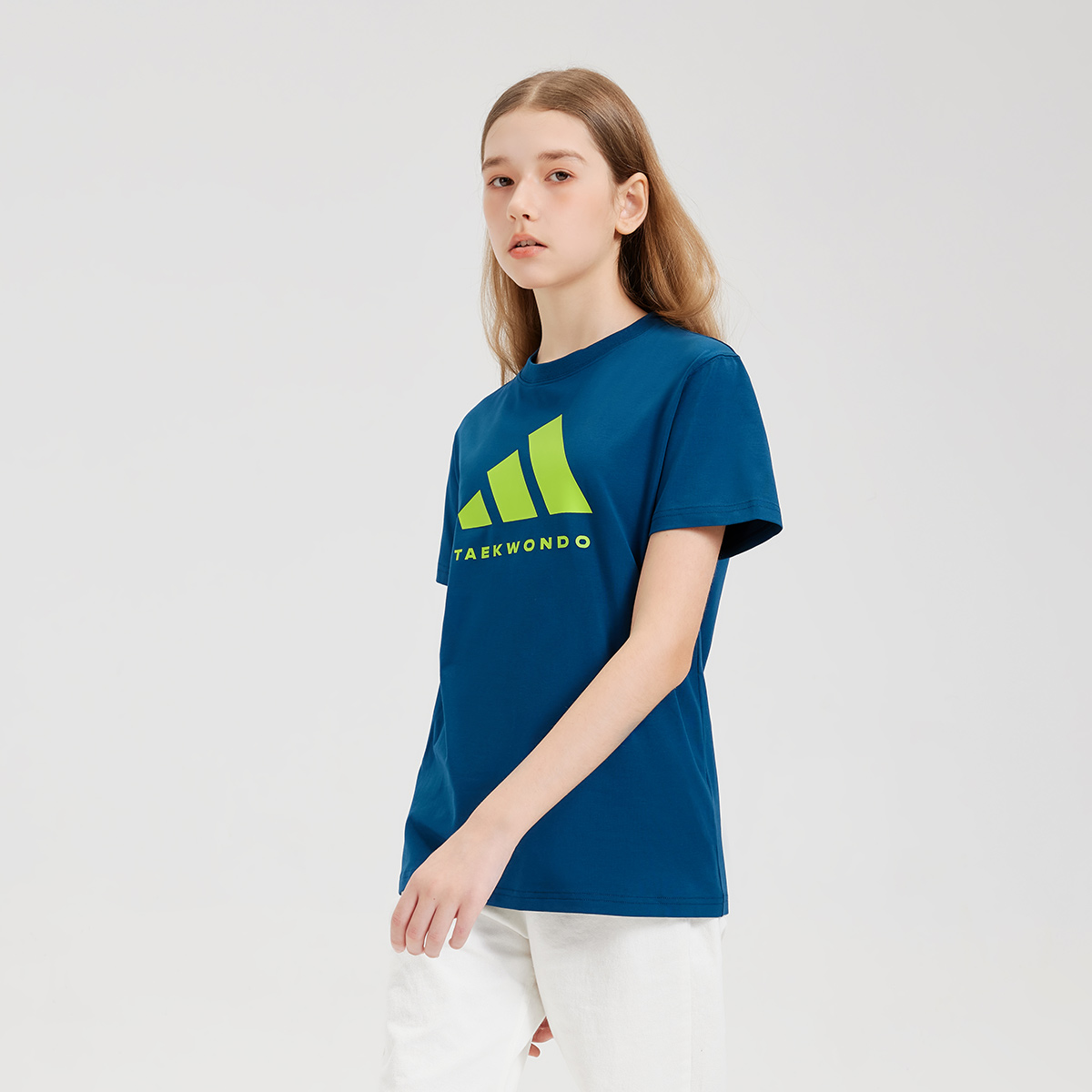 Adidas Футболка с коротким рукавом Blue Green для детей 3-7 лет — фото 4