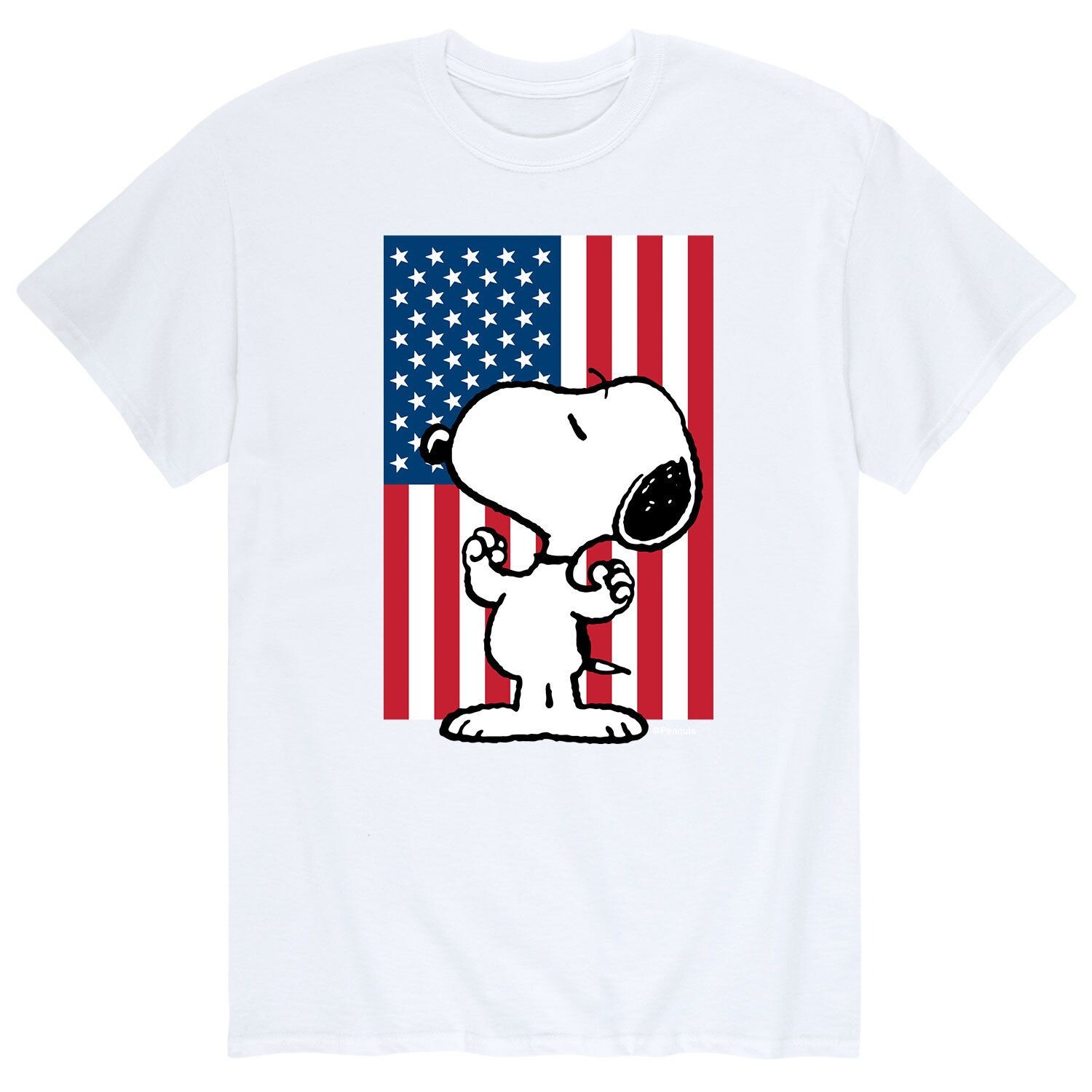 

Мужская футболка Peanuts Snoopy USA Flag Muscles Licensed Character