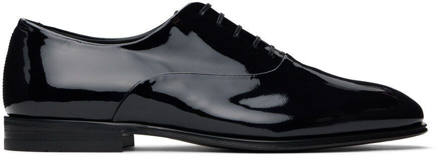 

Черные оксфорды с волнистой отделкой Ferragamo