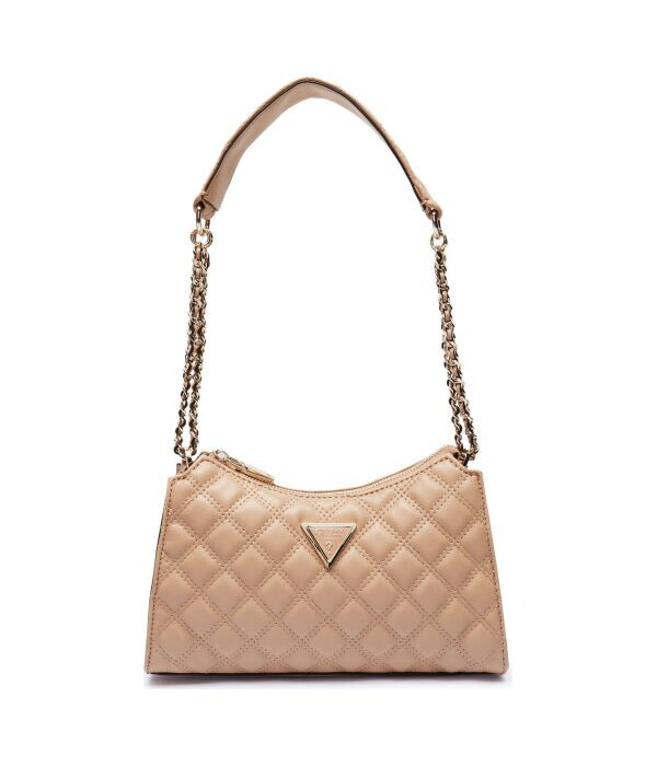 

Сумка Guess Giully с реешком цепочкой, бежевый