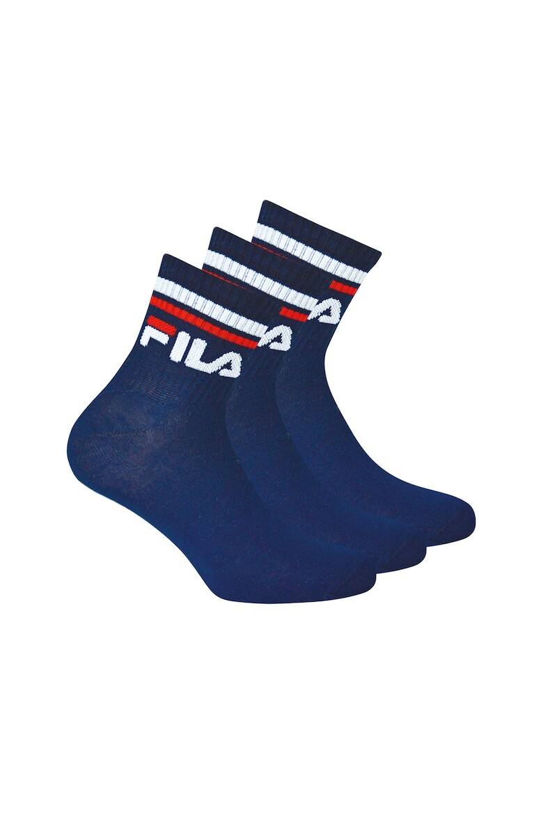

Короткие носки с логотипом - 3 пары Fila, синий