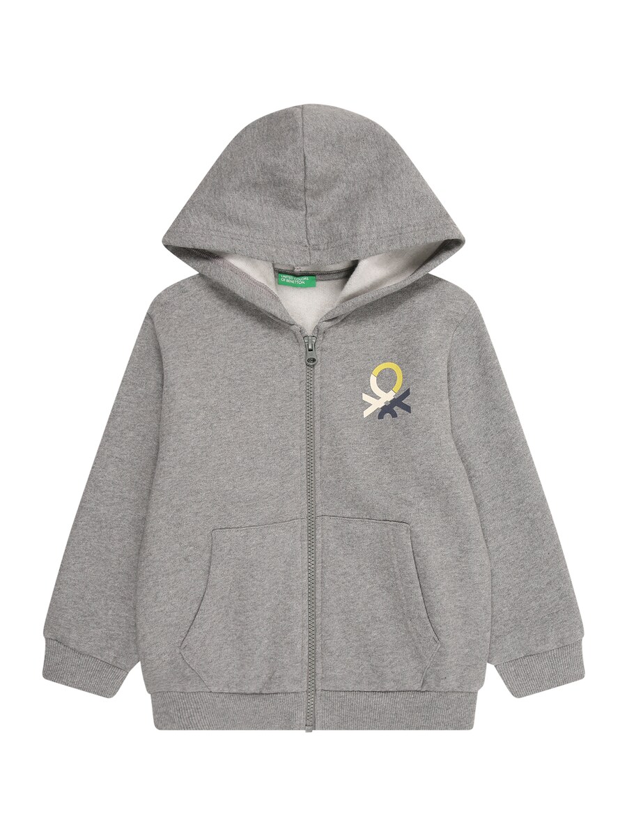 

Толстовка с капюшоном на молнии UNITED COLORS OF BENETTON, Mottled Grey