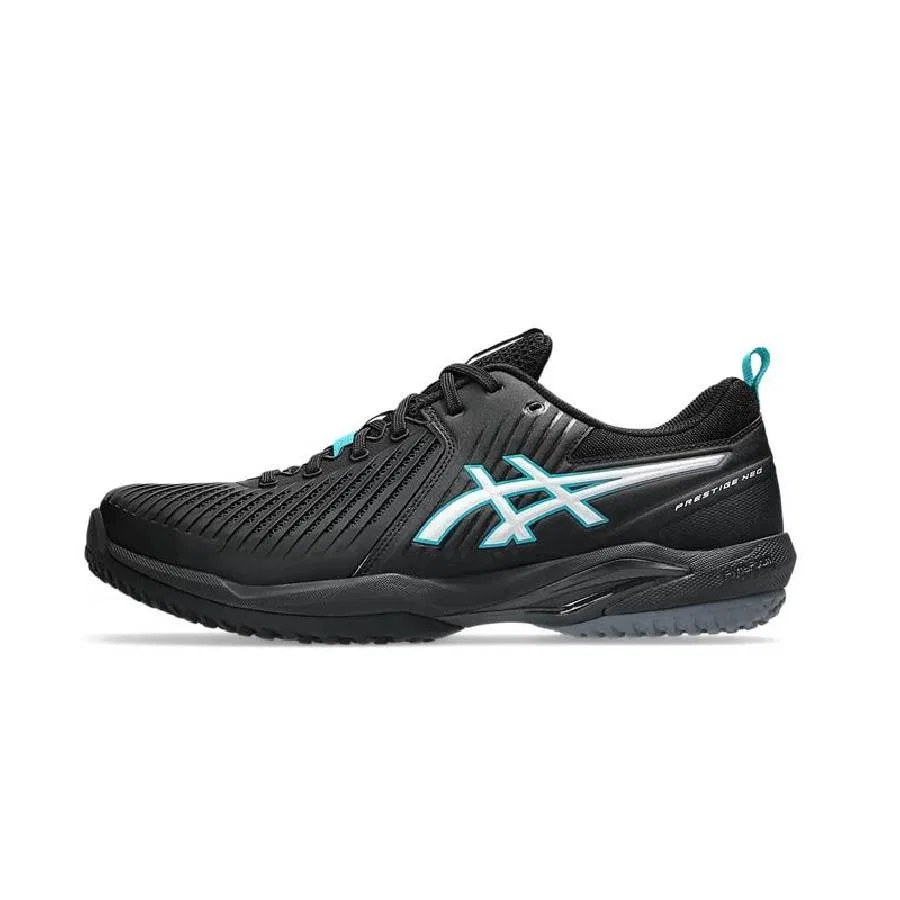 Мужские теннисные кроссовки «Prestige Neo OC» от ASICS, (001) Black/Pure Silver — фото 2