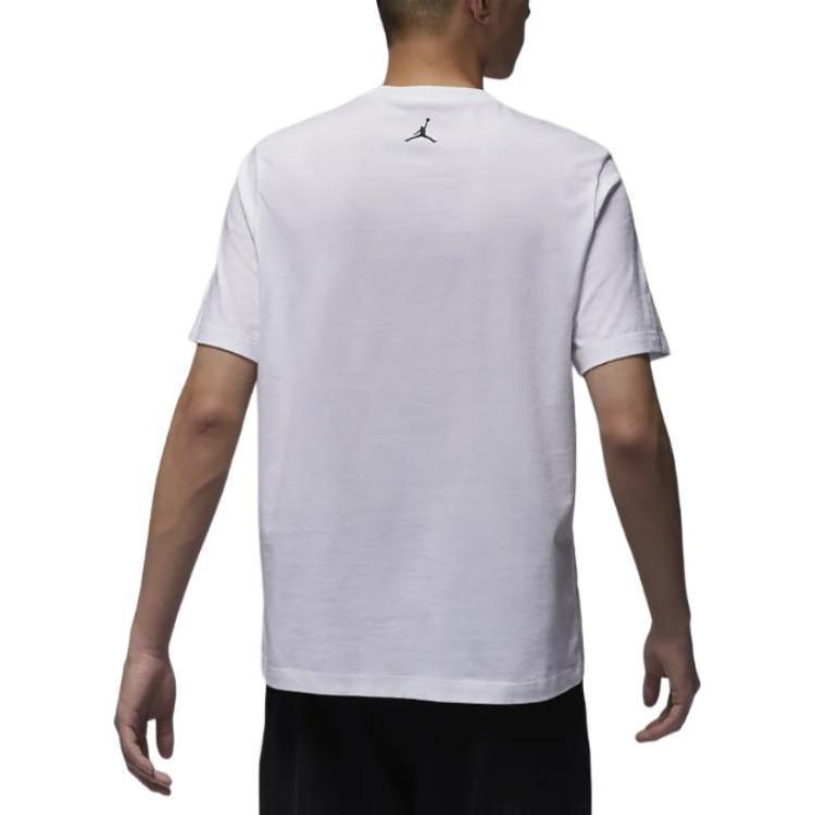 Джордан Спорт Мужская Dri-FIT Футболка, Белая — фото 4