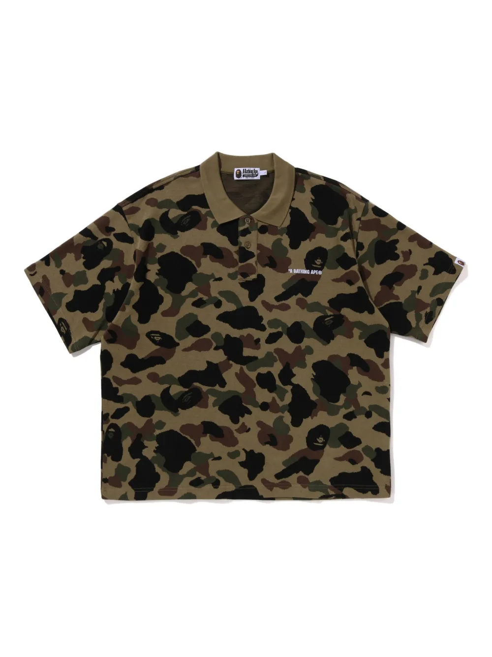 

Рубашка-поло с камуфляжным рисунком A BATHING APE, зеленый