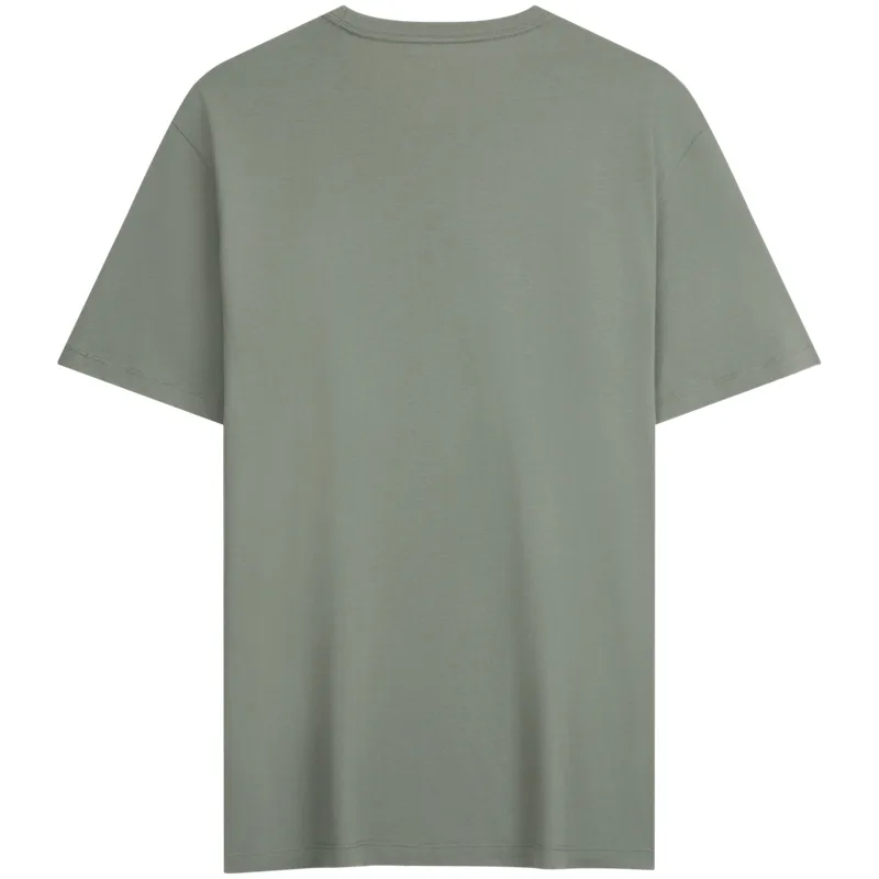 Футболка унисекс с круглым вырезом Calvin Klein, PEZ-Light Gray Green — фото 3