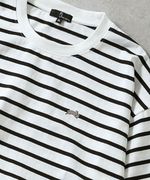 

Футболка с вышивкой животных, 100% хлопок, свободный крой, унисекс ZIP FIVE, белый