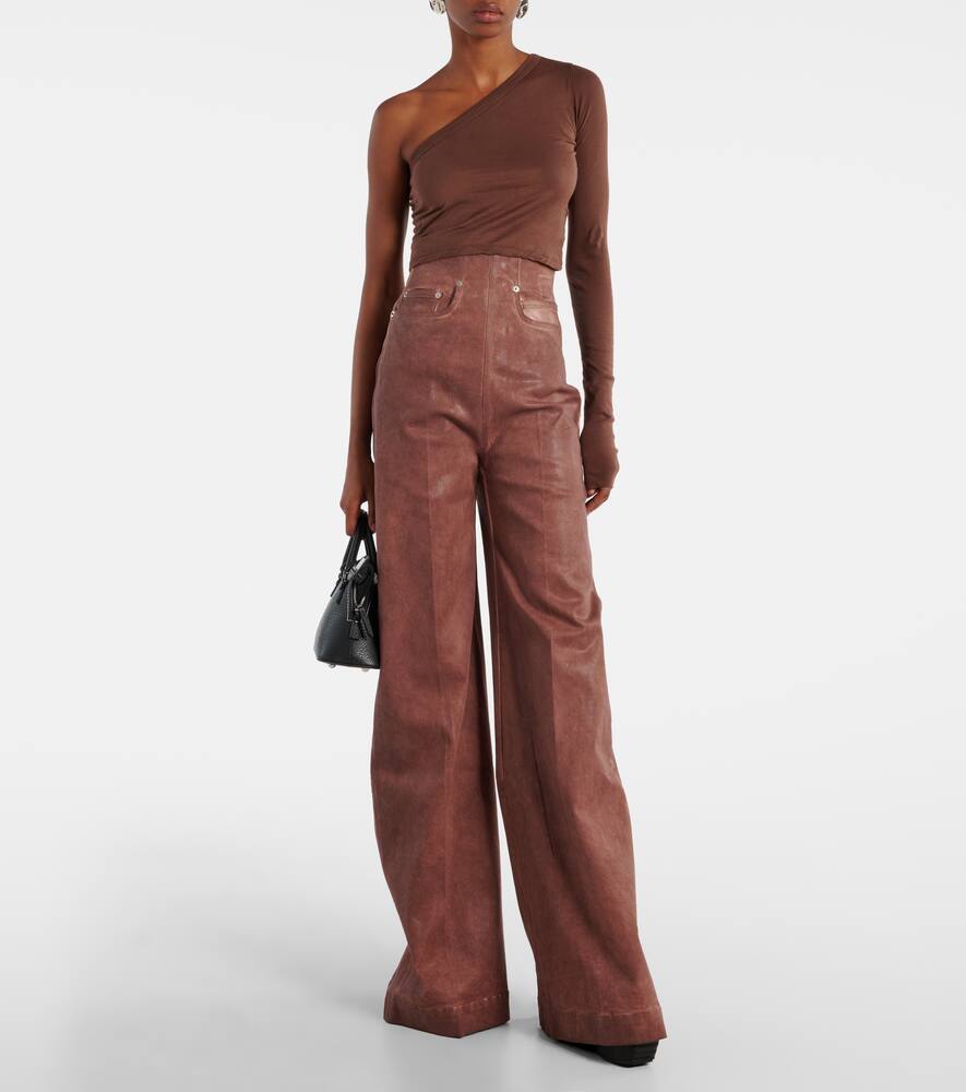 Джинсы Dirt Cooper с высокой талией и широкими штанинами Rick Owens, Cooper - Terra — фото 2