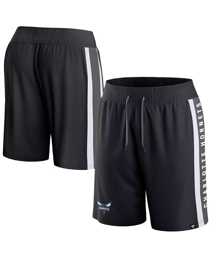 

Мужские черные шорты Charlotte Hornets Referee Iconic Mesh Fanatics