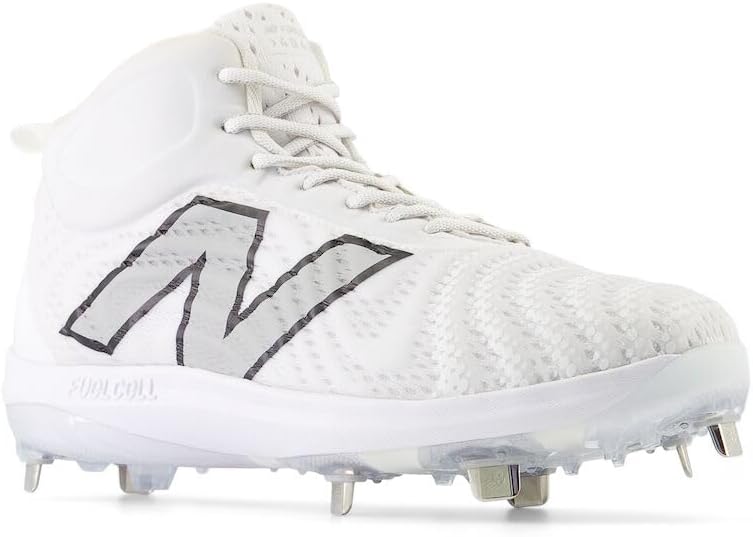 Кроссовки для бейсбола New Balance Mens FuelCell 4040 V7 Mid-metal, Optic White/Raincloud — фото 4