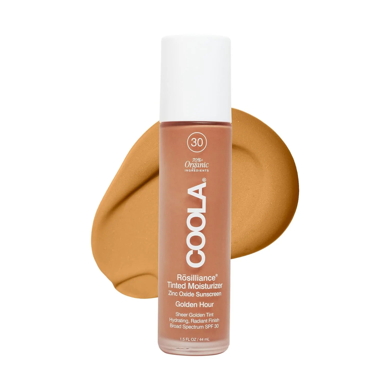 Увлажняющий тонирующий крем COOLA Organic Rosilliance с SPF 30, протестировано дерматологами, 1,5 жидких унции., White