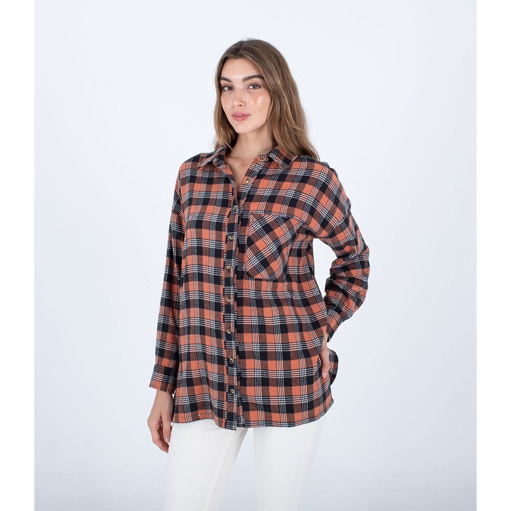 

Рубашка Hurley Austin Plaid Boyfriend, оранжевый