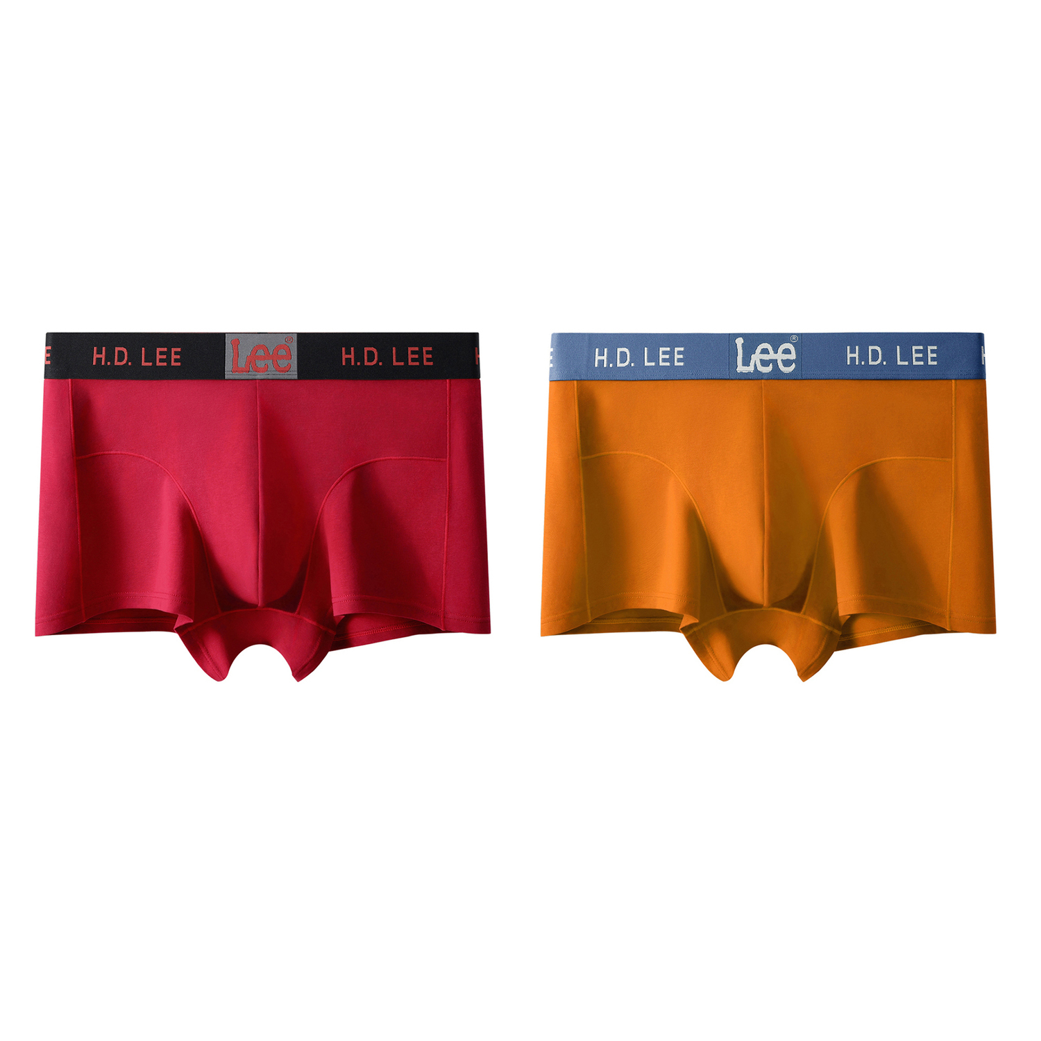 

Мужские трусы 2 штуки в подарочной упаковке Lee, 2 Pack (красный+оранжевый)