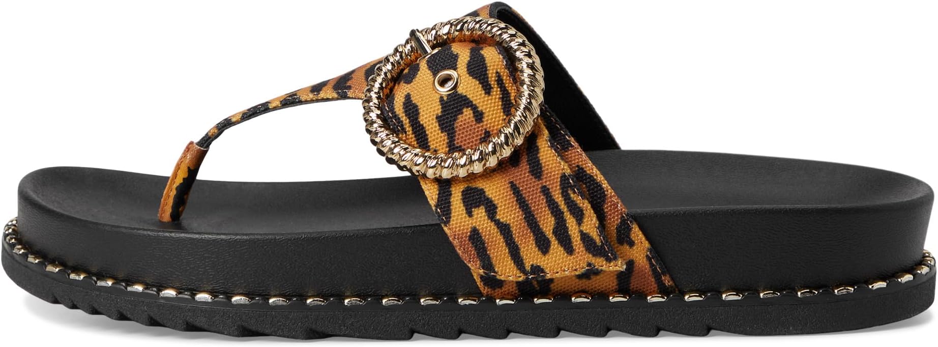 Сандалии Jessica Simpson Cymmeri Buckle Sandals, Natural Tiger Print — фото 4