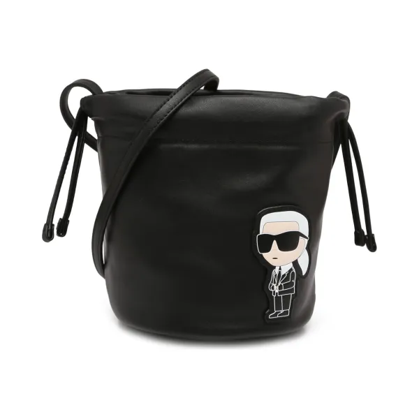 

Кожаная спортивная сумка к/иконик 2.0 Karl Lagerfeld, черный