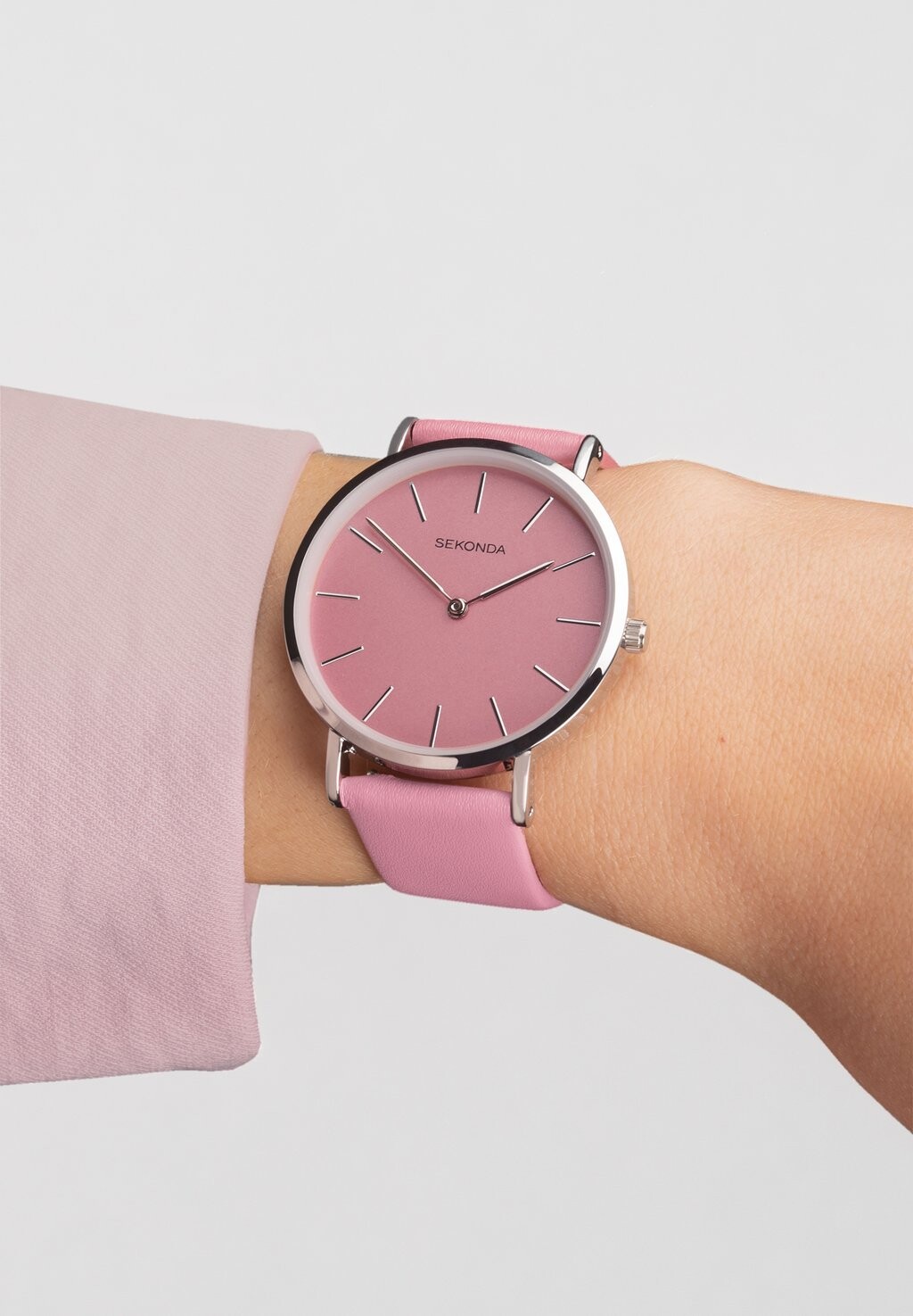 

Часы WITH ROUND CASE Sekonda, розовый