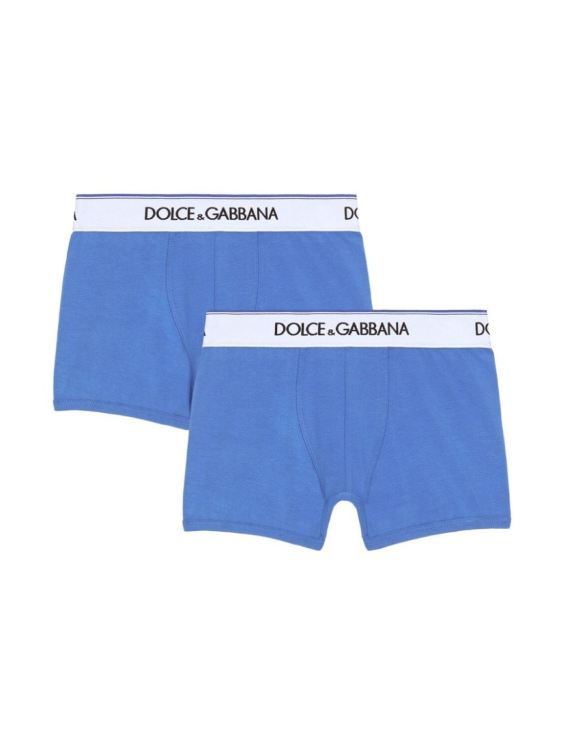

Dolce & Gabbana Kids комплект из двух боксеров с логотипом, синий