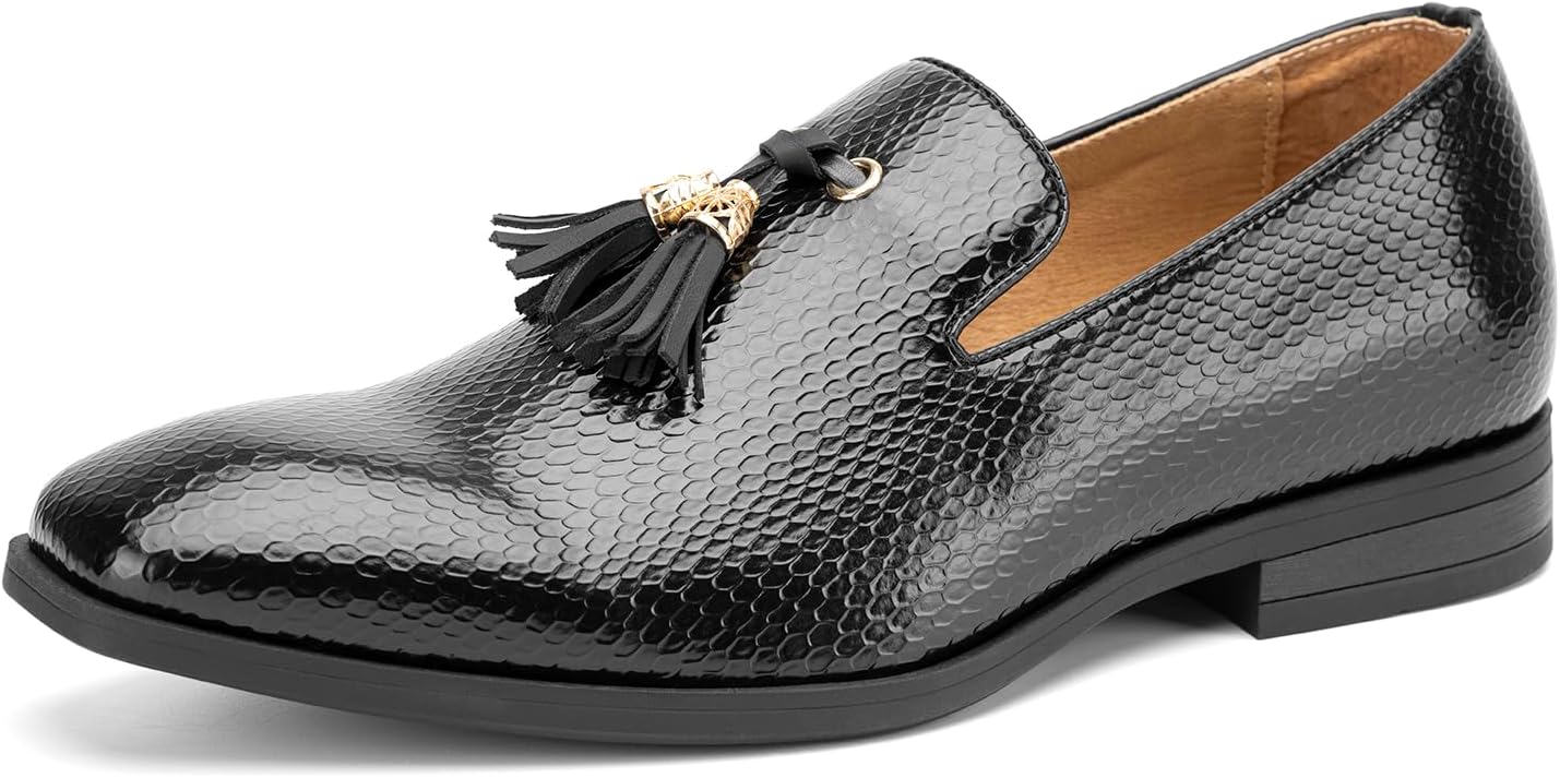 

Мужские винтажные бархатные лоферы с вышивкой, элегантные лоферы без застежки, тапочки-лоферы с кисточками Jitai, черный