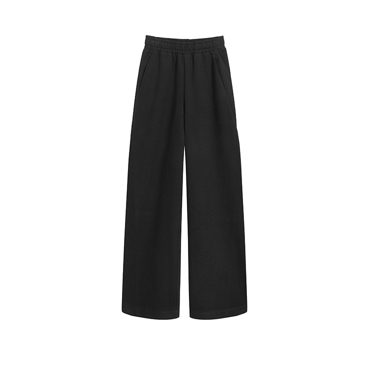 

MOMMANWA Повседневные брюки Women's Black Moderate Wide Leg