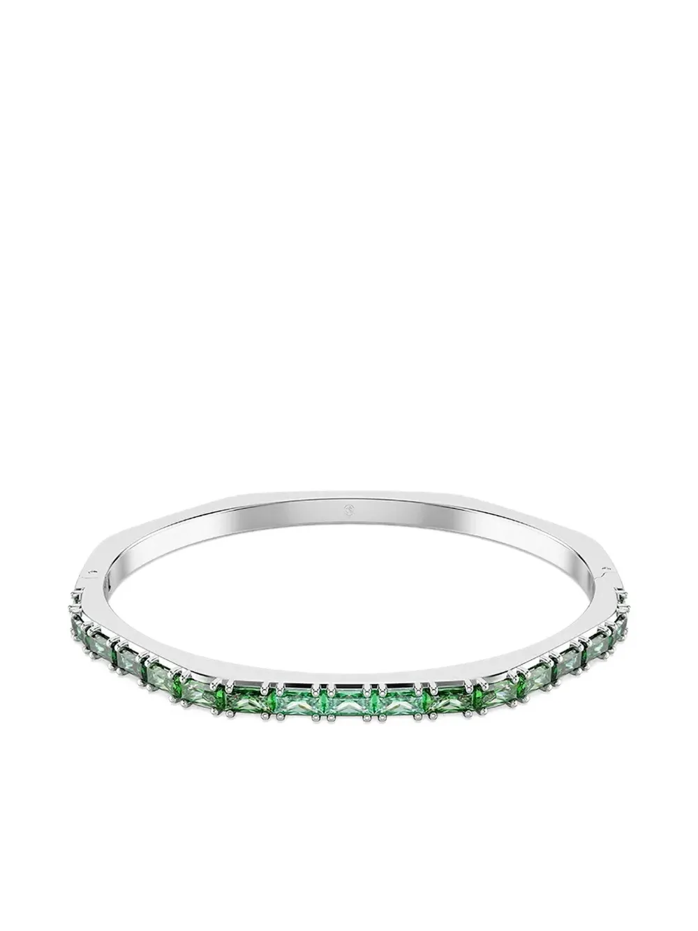 

Восьмиугольный браслет-бэнгл Matrix Swarovski, серебряный
