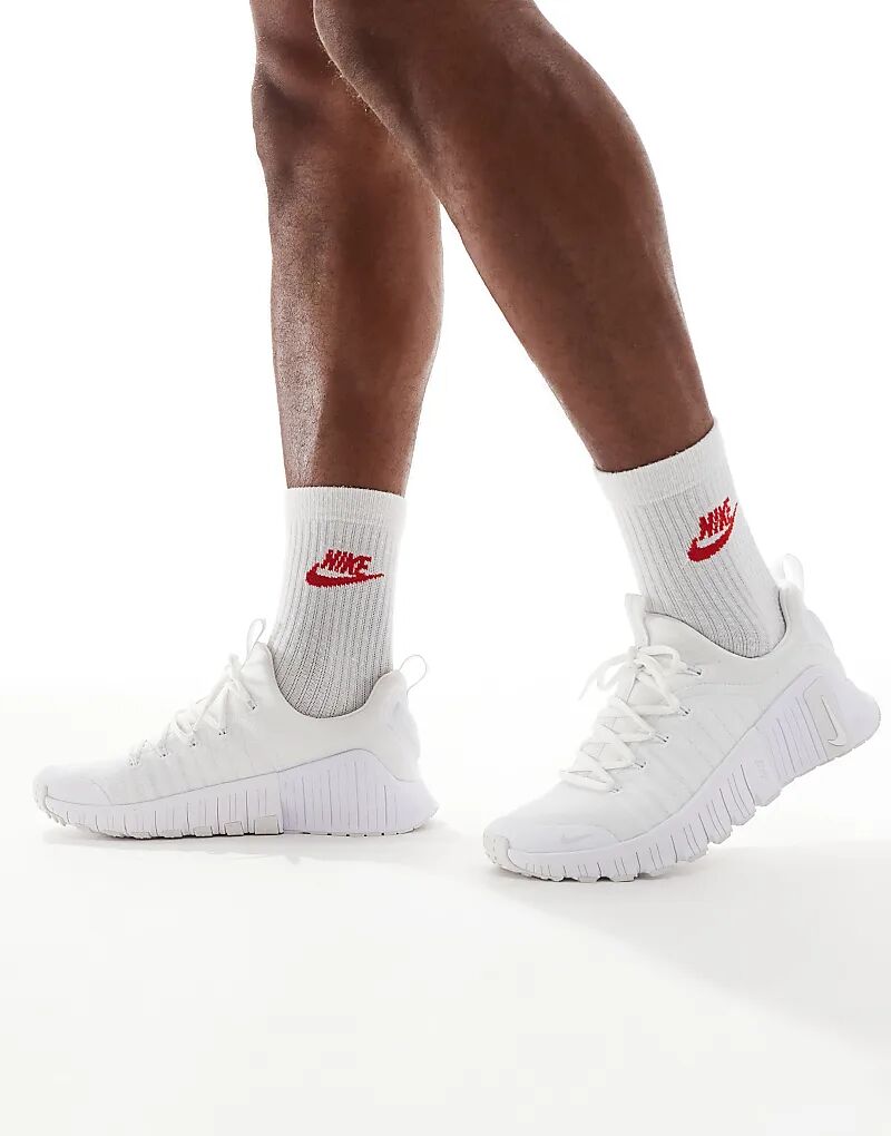 

Кроссовки Nike Training Free Metcon 6 белого цвета