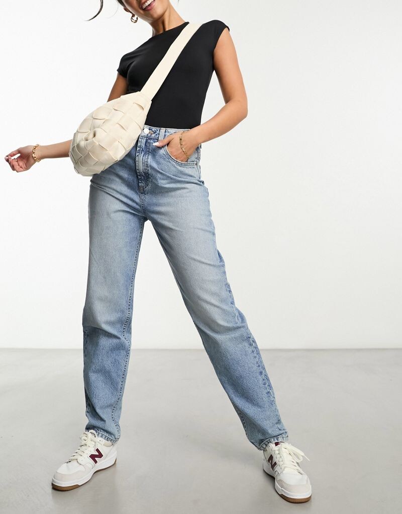 

Свободные синие джинсы для мамы ASOS DESIGN