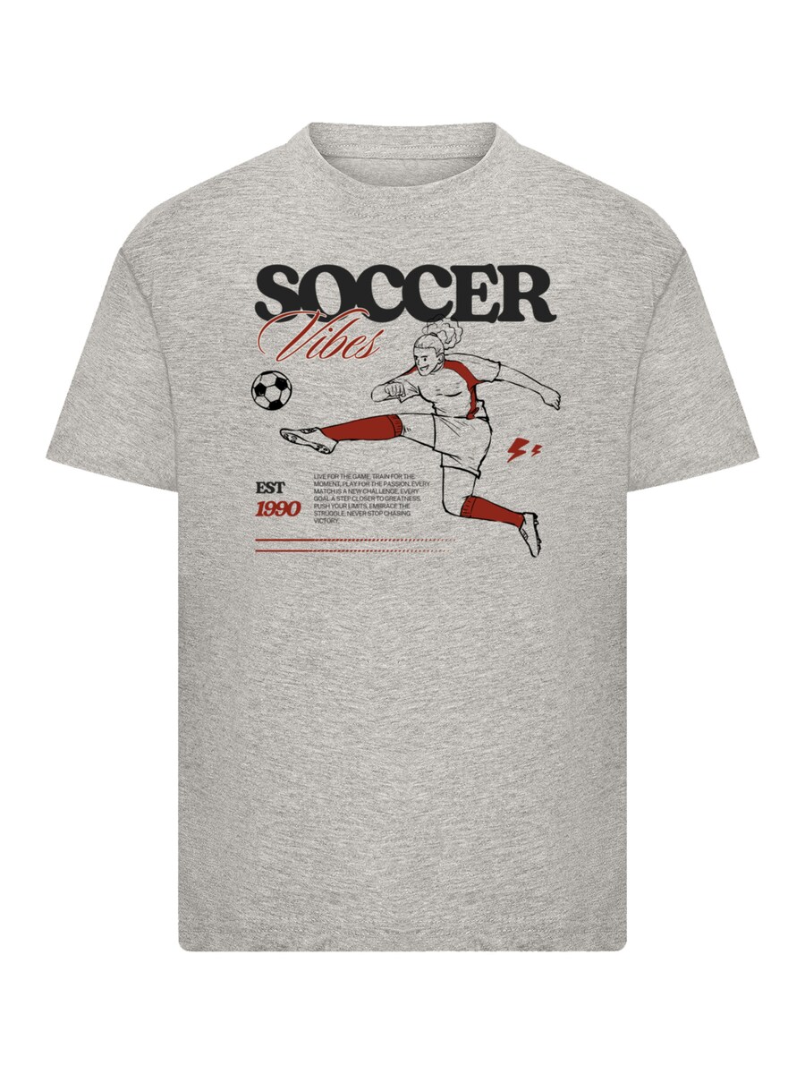 

Рубашка F4NT4STIC Soccer Vibes Sport Fan, светло-серый
